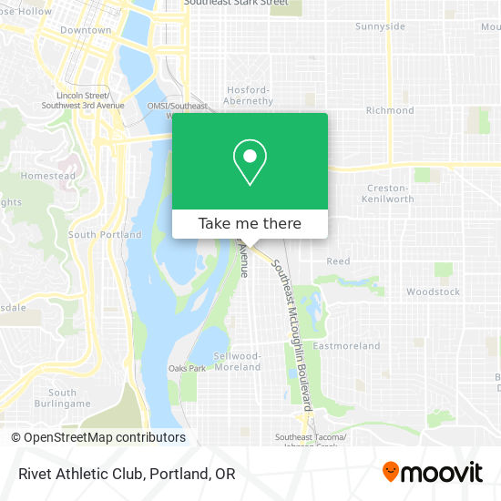 Rivet Athletic Club map