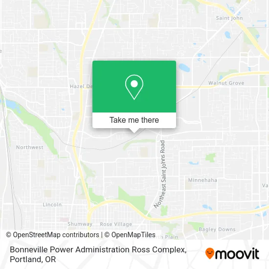 Mapa de Bonneville Power Administration Ross Complex