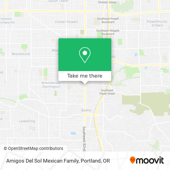 Amigos Del Sol Mexican Family map