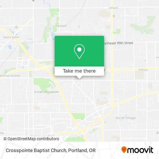 Mapa de Crosspointe Baptist Church