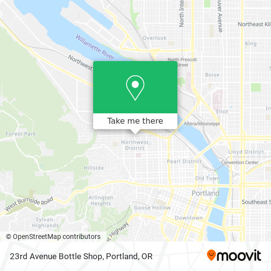 Mapa de 23rd Avenue Bottle Shop