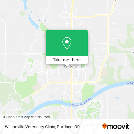 Mapa de Wilsonville Veterinary Clinic