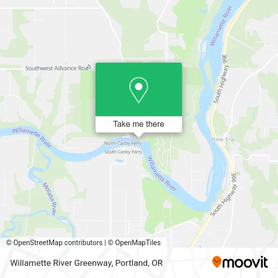 Willamette River Greenway map