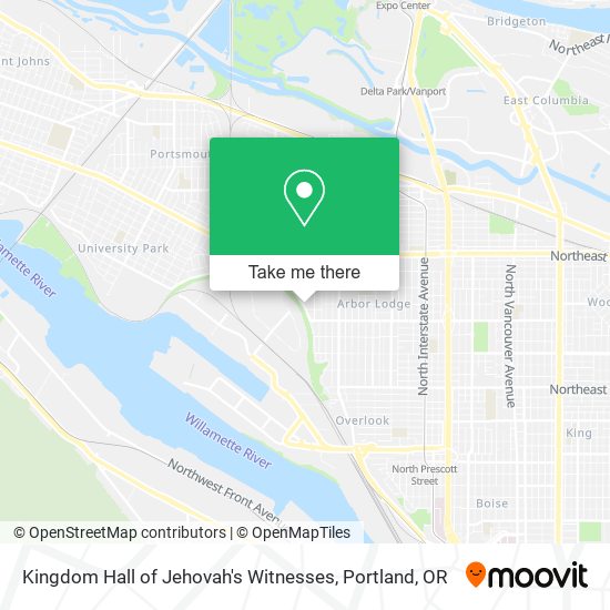 Mapa de Kingdom Hall of Jehovah's Witnesses