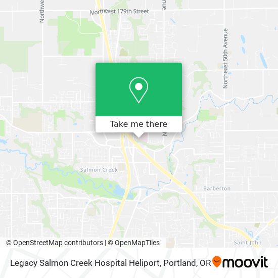Mapa de Legacy Salmon Creek Hospital Heliport