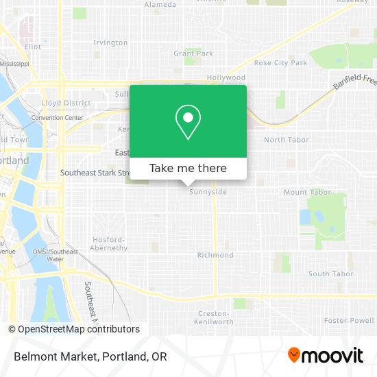 Mapa de Belmont Market