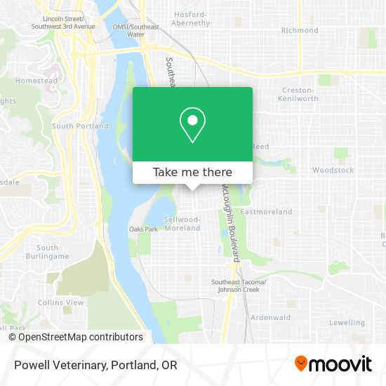 Powell Veterinary map