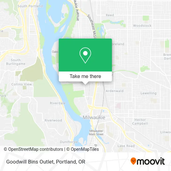 Goodwill Bins Outlet map