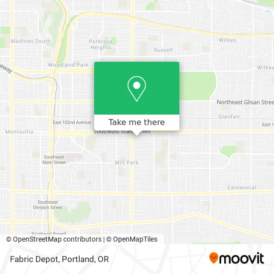 Fabric Depot map