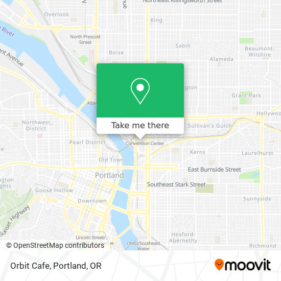 Orbit Cafe map