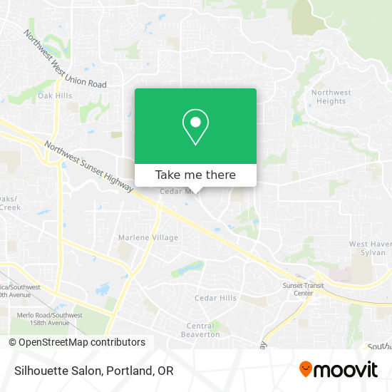 Silhouette Salon map