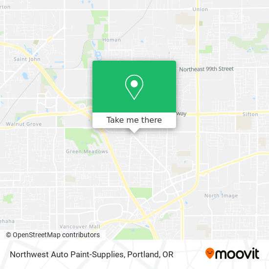 Northwest Auto Paint-Supplies map