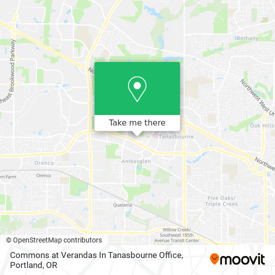 Mapa de Commons at Verandas In Tanasbourne Office