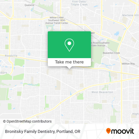 Mapa de Bronitsky Family Dentistry