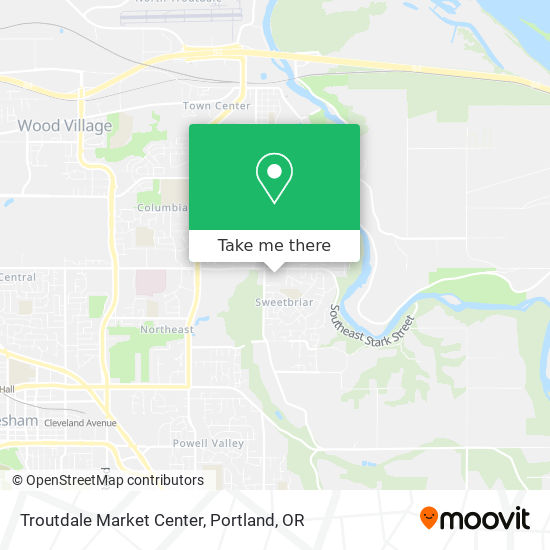 Mapa de Troutdale Market Center