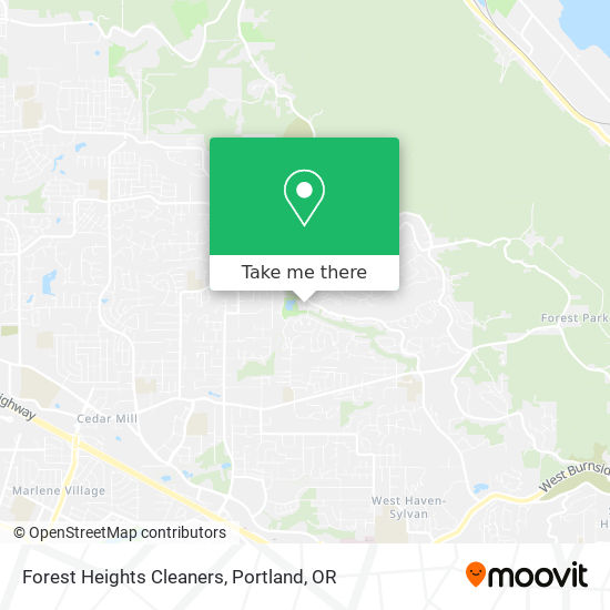Forest Heights Cleaners map