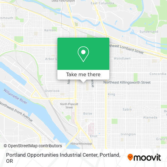 Portland Opportunities Industrial Center map