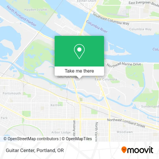 Mapa de Guitar Center