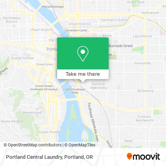 Portland Central Laundry map