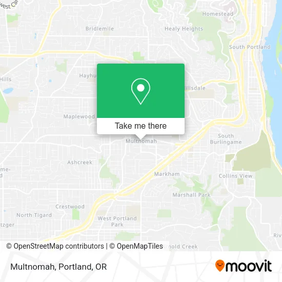 Mapa de Multnomah