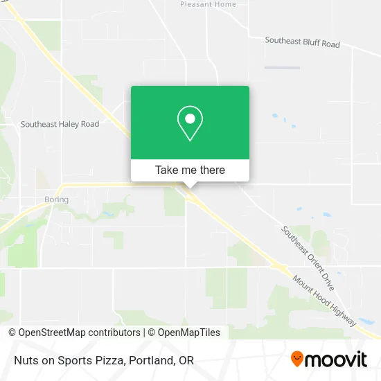 Nuts on Sports Pizza map
