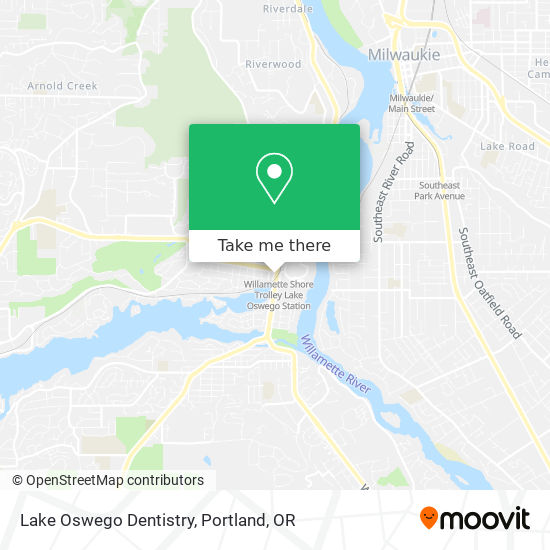 Lake Oswego Dentistry map