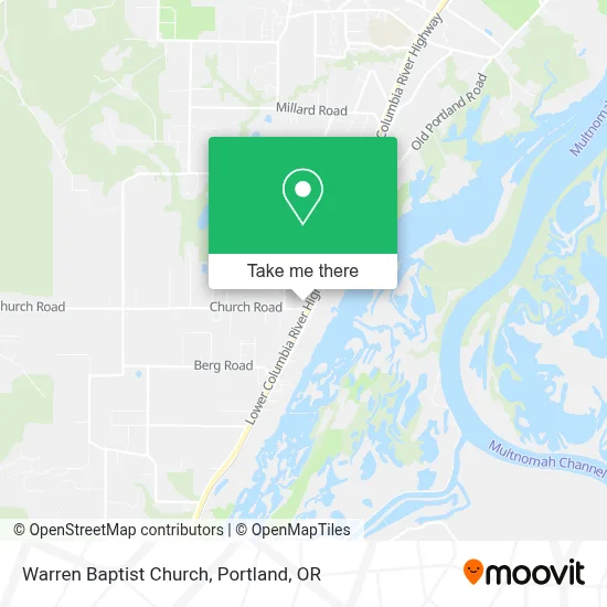 Warren Baptist Church map