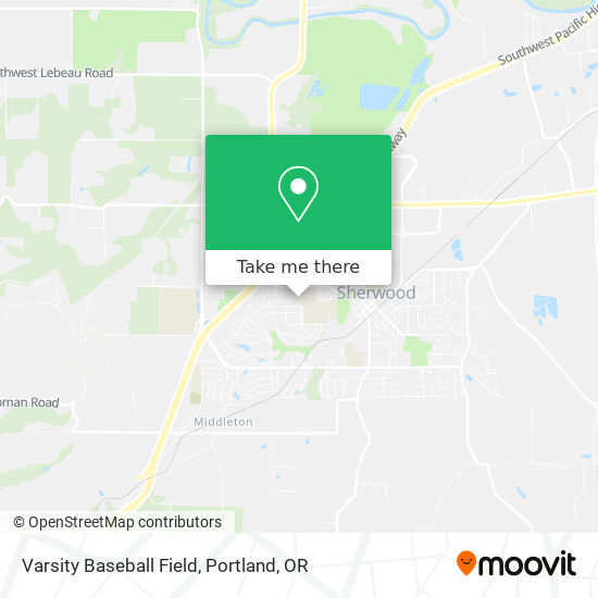 Varsity Baseball Field map