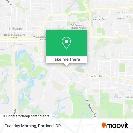 Mapa de Tuesday Morning