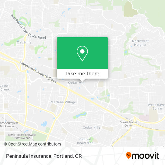 Peninsula Insurance map