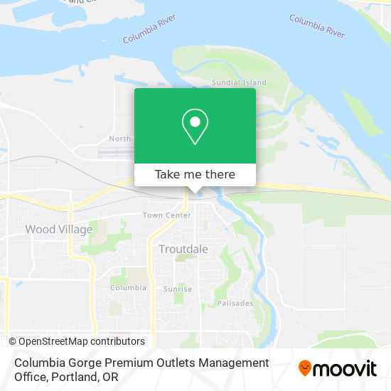 Columbia Gorge Premium Outlets Management Office map