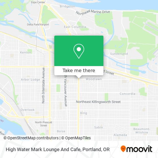 Mapa de High Water Mark Lounge And Cafe
