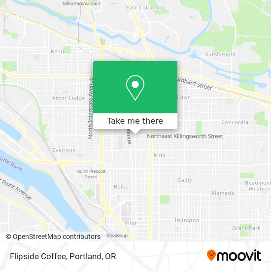 Flipside Coffee map