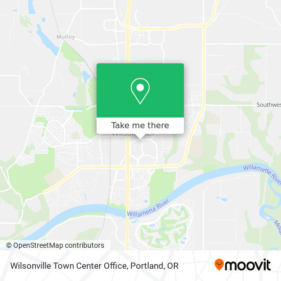 Mapa de Wilsonville Town Center Office