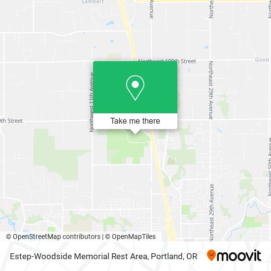 Estep-Woodside Memorial Rest Area map