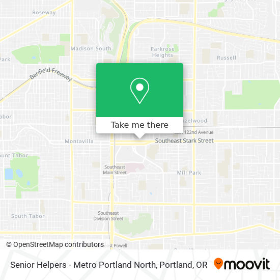 Mapa de Senior Helpers - Metro Portland North