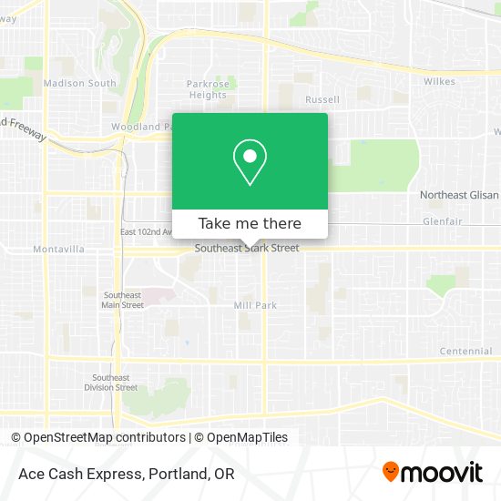 Ace Cash Express map