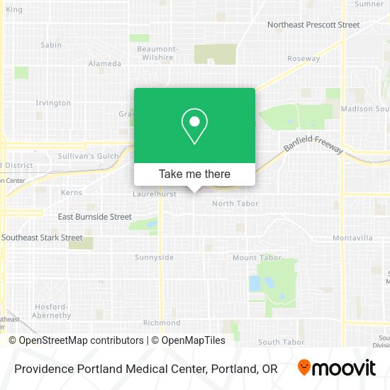 Providence Portland Medical Center map