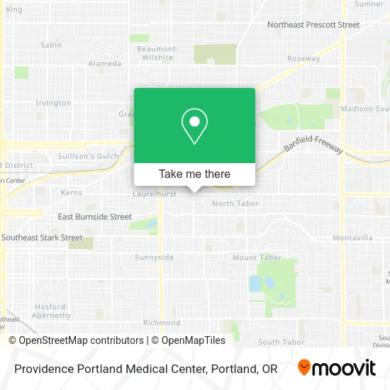 Mapa de Providence Portland Medical Center