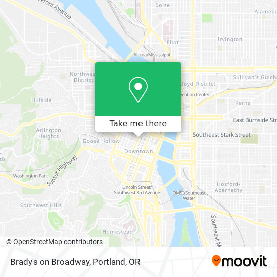 Brady's on Broadway map