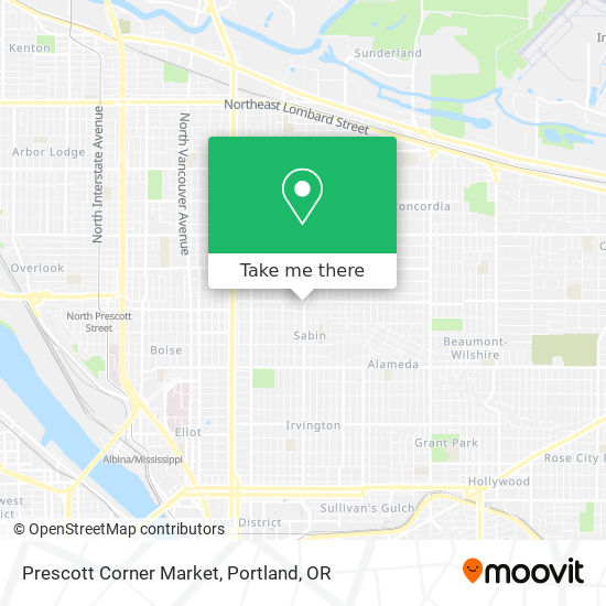 Mapa de Prescott Corner Market