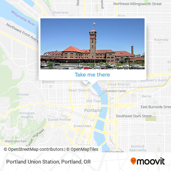 Portland Union Station map
