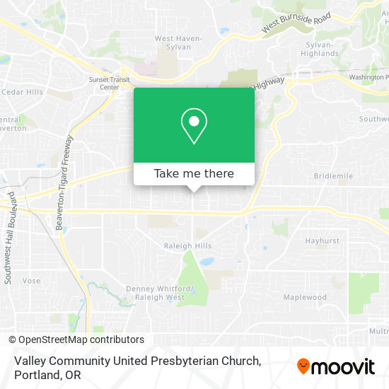 Mapa de Valley Community United Presbyterian Church