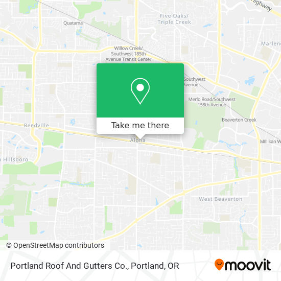 Portland Roof And Gutters Co. map