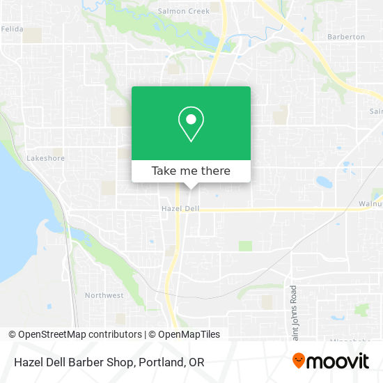 Mapa de Hazel Dell Barber Shop