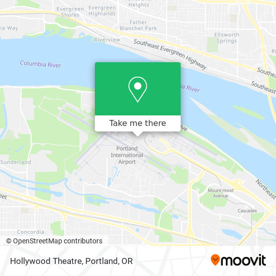 Hollywood Theatre map