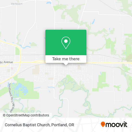 Cornelius Baptist Church map