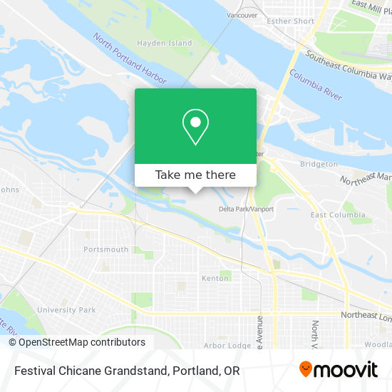 Festival Chicane Grandstand map