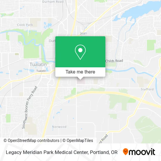 Mapa de Legacy Meridian Park Medical Center