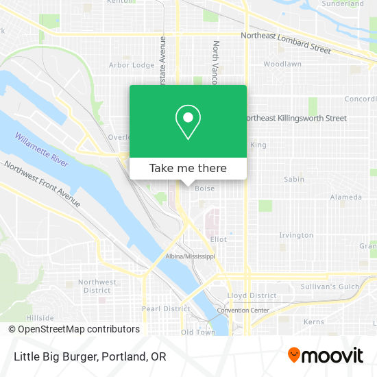 Little Big Burger map